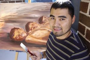 Refugees share through art
