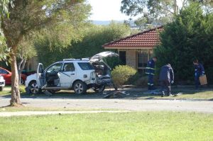 Car blast bomb probe