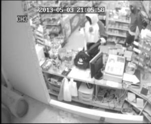 Cardboard box foils bat-weilding lolly bandits