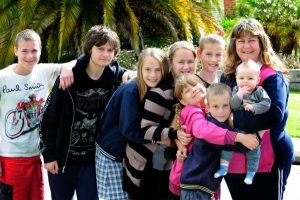 Dozen kids, she’s a supermum