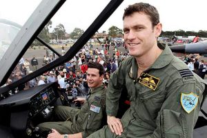 High-tech fighter pilot