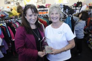 Trophy rises out of dark hole