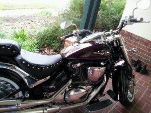 Motorbike rolled away