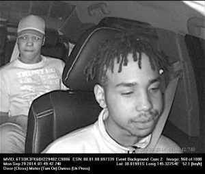 Card thieves on cab CCTV