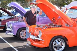Rotary pulls in for car show