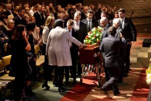 Principal farewelled at packed service
