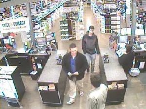 Police hunt two over stolen car, thefts