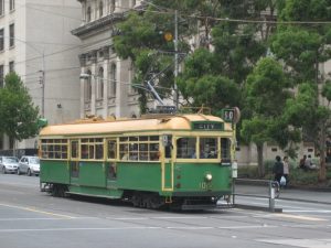 Cafe tram on track