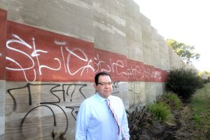 Casey sends message on grafitti blight