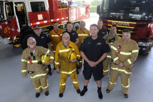Firestorm hits station