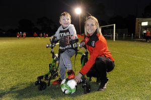 Disabled soccer onside