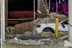 Car deposited in bank