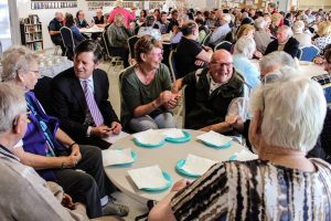 Seniors break bread with MP