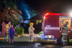 Fire destroys garage