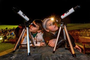 Stargazers eclipsed by heavy clouds