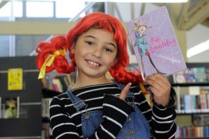 Book characters fill school yard