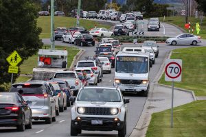 Traffic jams drive violence