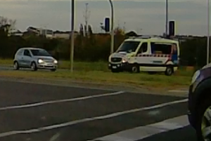 Ambo’s near hit with erratic driver