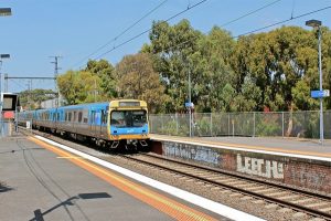 Woman struck by train