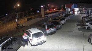 Hunt for suitcase wielding vandal