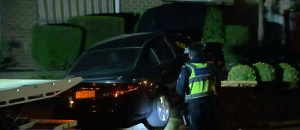 Two men on the run after crash