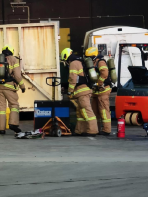 Crews respond to gas leak