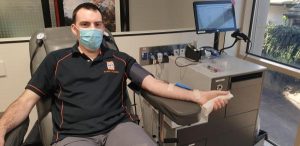 Bryce rolls up his sleeve for worthy cause
