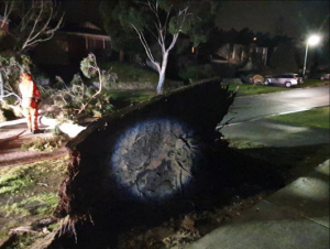 Wild weather lashes the region
