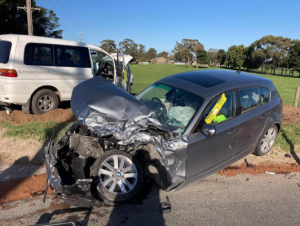 Lucky escape after two-crash in Clyde