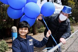 Jumping for joy, kids return to the classroom