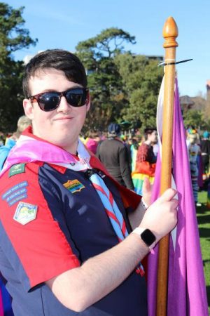Kaine helps Scouts march with pride