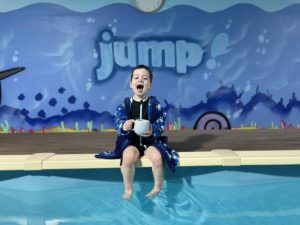 Kids jump back into the pool