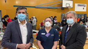 Locals pop in for vax hub blitz