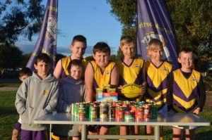 Local footy club steps up to help rising demand for donations