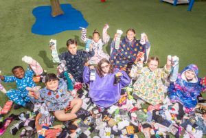 Students supply socks for change