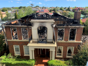 Fire burns through Narre Warren South property