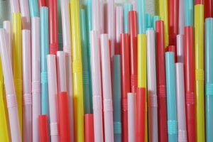 Single-use plastics shown the door