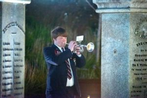 Young trumpeter’s Last Post honour