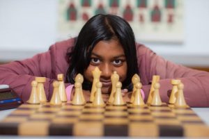 Young kings and queens conquering chess