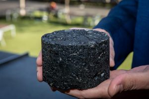 Repurposing plastic for recycled roads