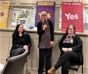 Yarning with an affirmative Voice