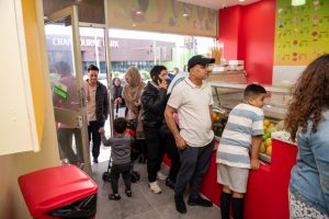 Long line for falooda