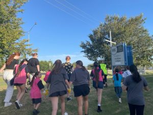 Girls sweep through neighbourhood