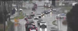 Hallam roads flooded
