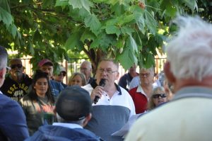 Neo-nazis at lake gathering