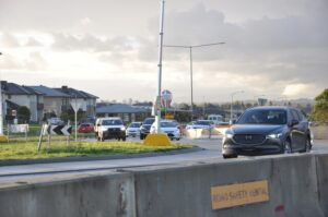Recycled materials at intersection works; lane closure to begin August