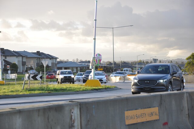 Recycled materials at intersection works; lane closure to begin August