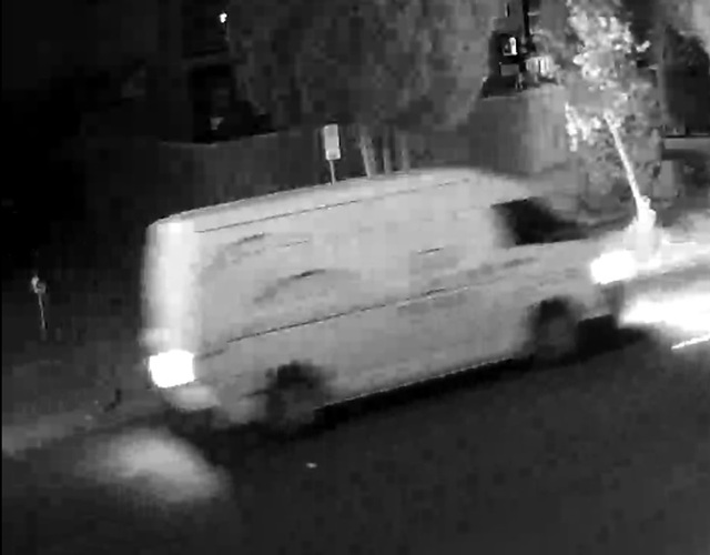 Van driver wanted after pedestrian seriously injured