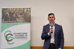 Battin reiterates tax cuts during Cranbourne visit