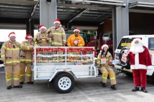 Narre’s CFA Santa run and food donation service